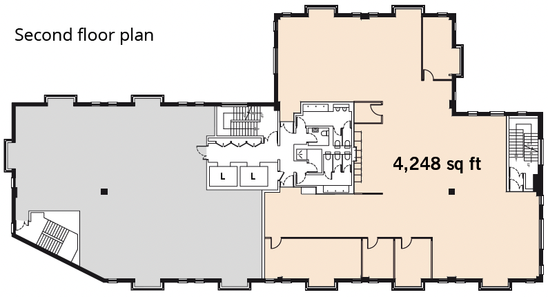 OneSixSix second floor plan